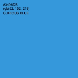 #3498DB - Curious Blue Color Image